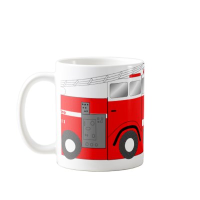 Fire truck mugs by Eddys_Mad_Mugs