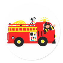 Fire Truck Stickers