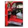 Fire Truck With Fireman's Uniform Card