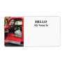 Fire Truck With Fireman's Uniform Shipping Labels