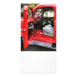 Fire Truck With Fireman's Uniform photo cards