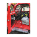 Fire Truck With Fireman's Uniform Post Cards