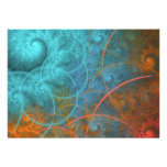 "Fire VS Ice" Fractal Art Custom Announcements