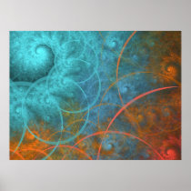 "Fire VS Ice" Fractal Art Print