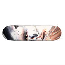 Fire Water Abstract Skateboard V3