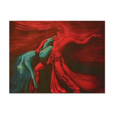 Fire & Water Sacred Dance .... Postcard by nefera