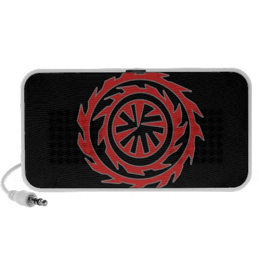 fire wheel tribal notebook speakers