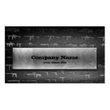Firearms business card