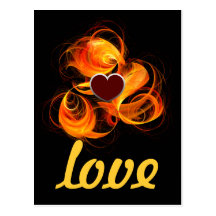 Fireball Love Postcard