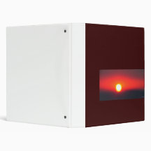Fireball Sunset 3 Ring Binder
