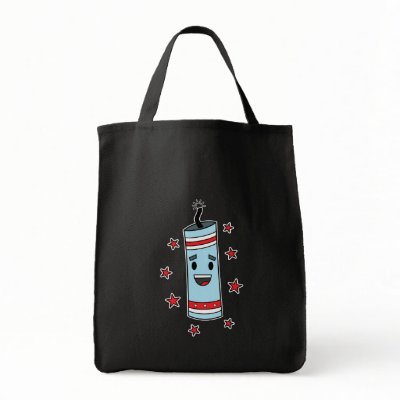 Firecracker - Grocery Tote Bag by andymcnally