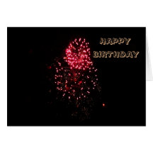 FIRECRACKER, HAPPY BIRTHDAY card