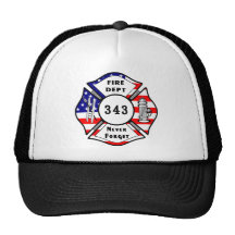 Firefighter 9/11 Never Forget 343 Mesh Hats