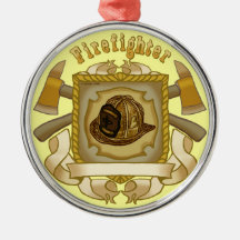 FireFighter Axe Shield Ornaments