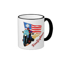 Firefighter Biker Mug