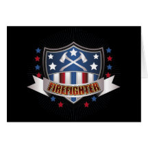 Firefighter Crest Card