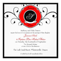 Firefighter Custom Wedding Invitations