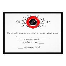 Firefighter Custom Wedding RSVP Cards