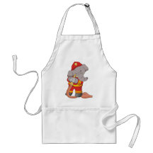 Firefighter Elephant Tshirts and Gifts Aprons