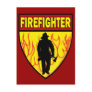 FIREFIGHTER EMBLEM POSTCARD