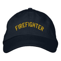 FIREFIGHTER EMBROIDERED BASEBALL CAPS