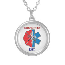 firefighter emt custom necklace