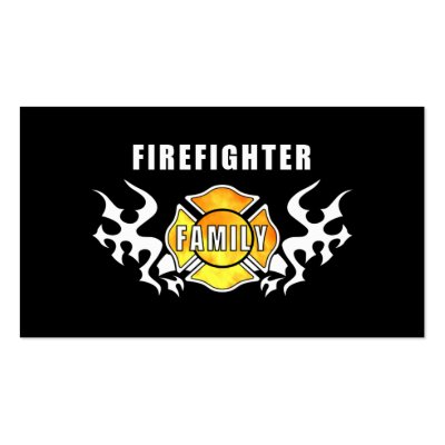 Firefighter Family Business Card Templates by bonfirefirefighters