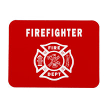 Firefighter Fire Dept Logo Flexible Magnet