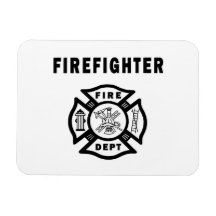 Firefighter Fire Dept Logo Magnet