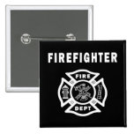 Firefighter Fire Dept Pinback Button