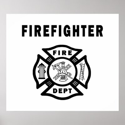 Firefighter Fire Dept Poster by bonfirefirefighters