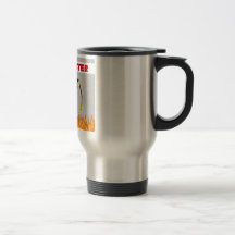 Firefighter Flames and Fire Travel Mug