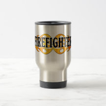 Firefighter Flames Mug