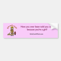 Firefighter Girl Bumper Stickers