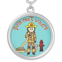 Firefighter Girl Necklace