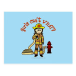 Firefighter Girl Post Cards