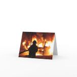 Firefighter Handline Greeting Cards