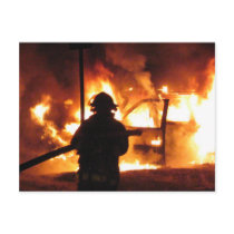 Firefighter Handline Postcards