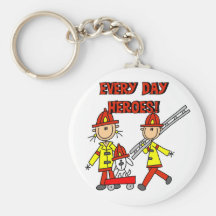 Firefighter Heroes Tshirts and Gifts Key Chain
