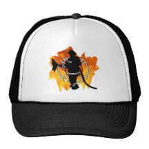 Firefighter IN Flames Trucker Hat