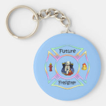 Firefighter Kids Keychain