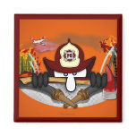 Firefighter Kilroy Magnet 3