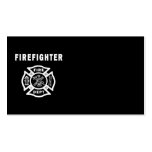 Firefighter Logo Business Cards