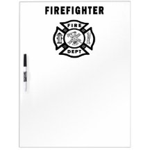 Firefighter Logo Dry-Erase Whiteboards