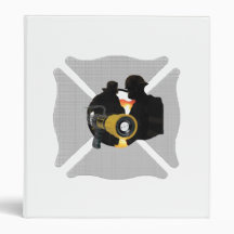 Firefighter Maltese Nozzle 3 Ring Binders