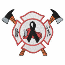 Firefighter Mourning Logo Polo Shirt