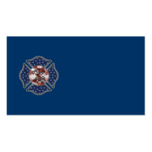 Firefighter Patriotic Maltese Business Card