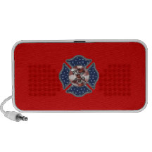 Firefighter Patriotic Maltese Mp3 Speaker