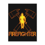 FIREFIGHTER POST CARD