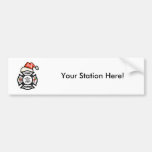 Firefighter Santa Claus Bumper Stickers